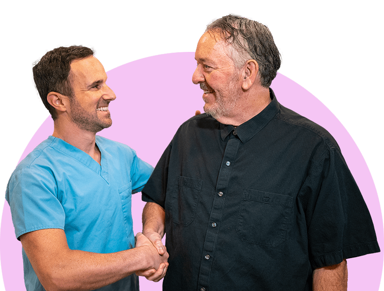 Dr. Epstein and a patient